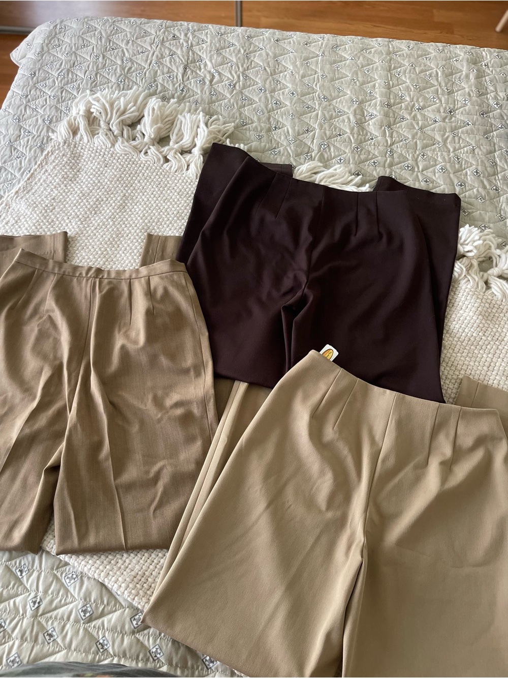 Talbots Women’s Trousers in Beige, Taupe & Chocolate